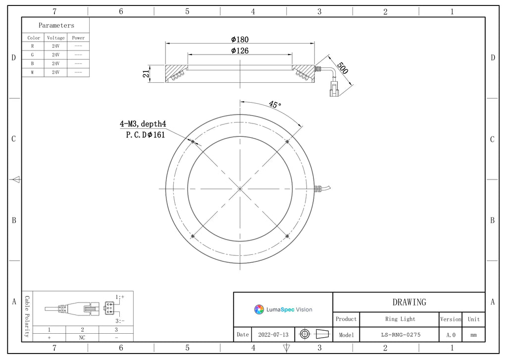 LS-RNG-0275 dimensions (mm)