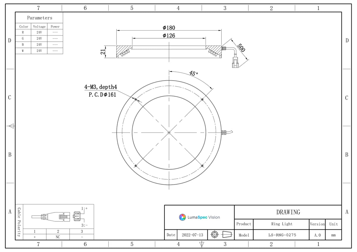 LS-RNG-0275 dimensions (mm)