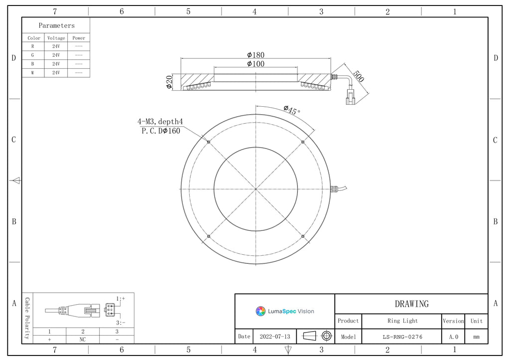 LS-RNG-0276 dimensions (mm)
