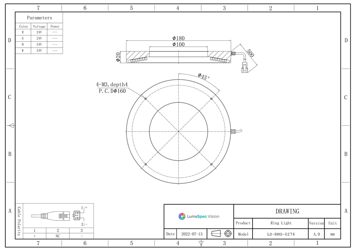 LS-RNG-0276 dimensions (mm)