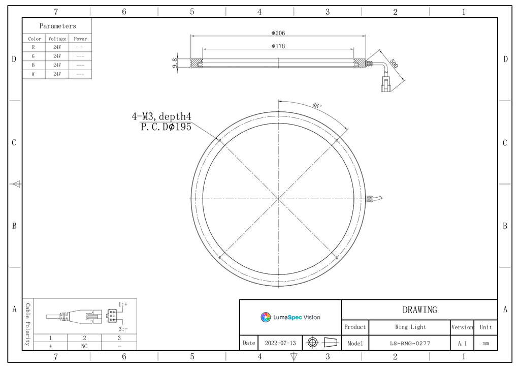 LS-RNG-0277 dimensions (mm)
