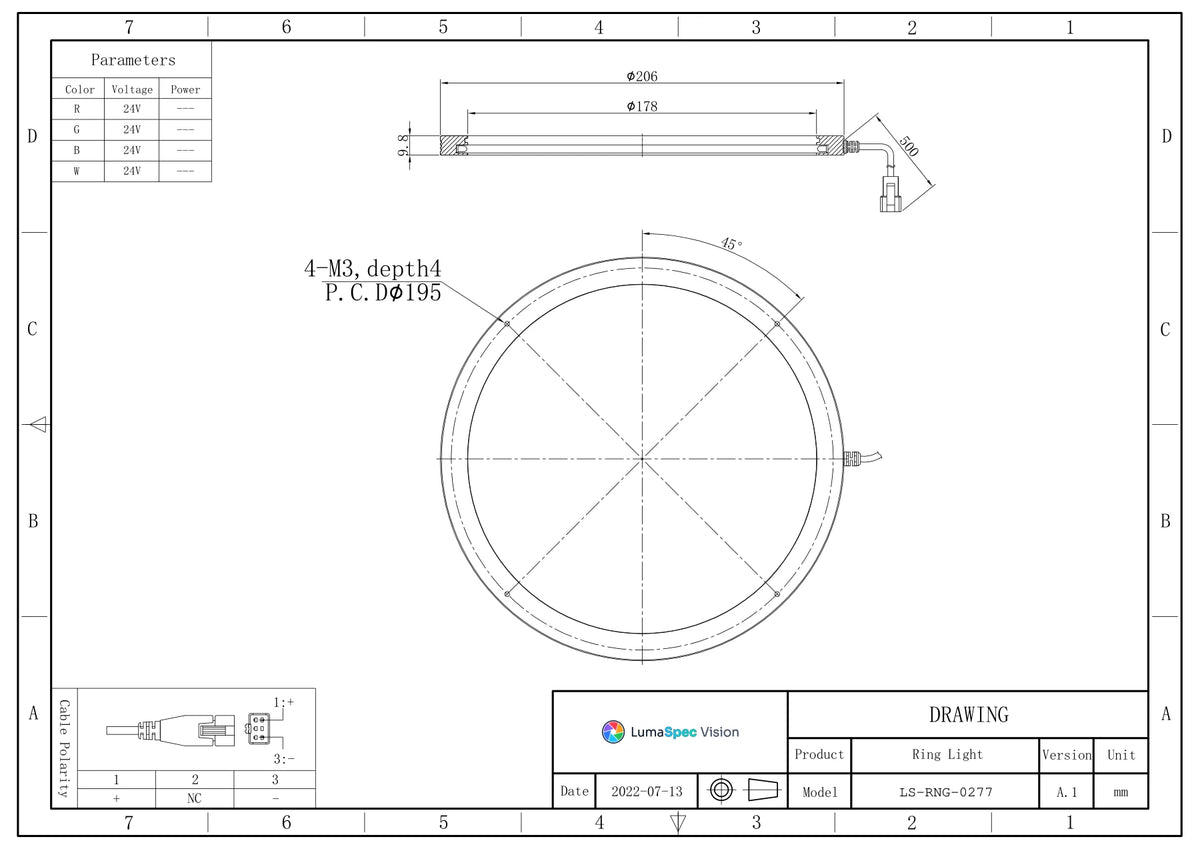 LS-RNG-0277 dimensions (mm)