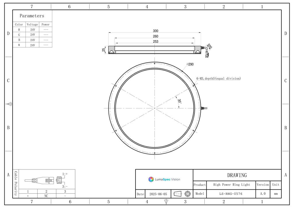 LS-RNG-0576 dimensions (mm)