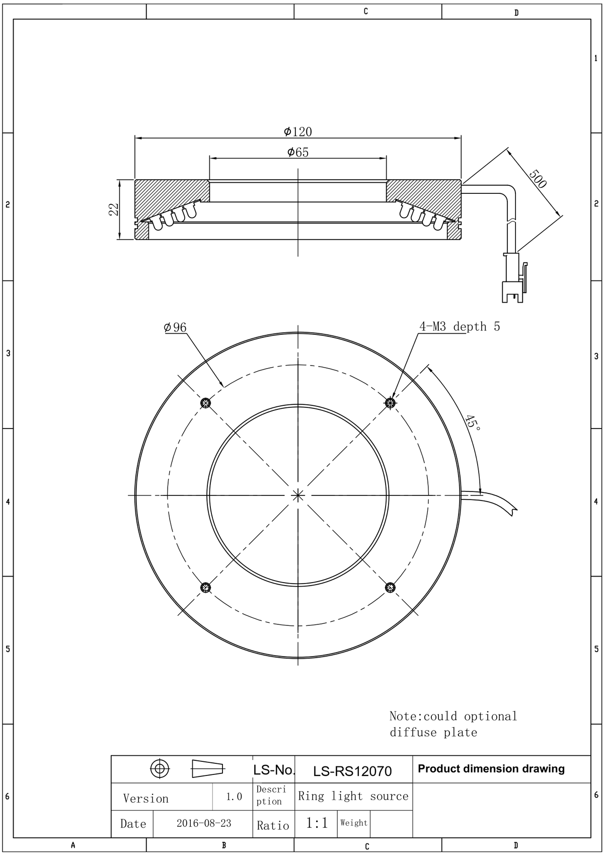 LS-RNG-0347 dimensions (mm)