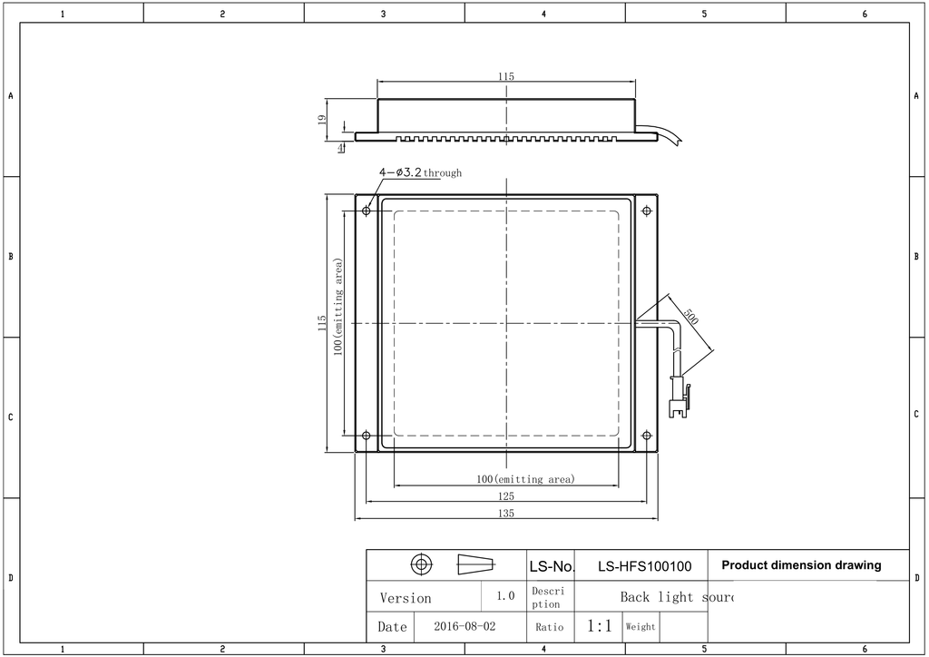 LS-BKL-1346 dimensions (mm)