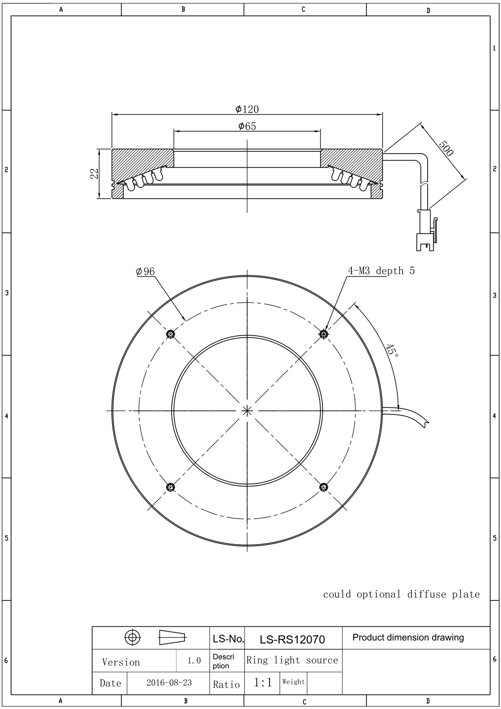 LS-RNG-0886 dimensions (mm)