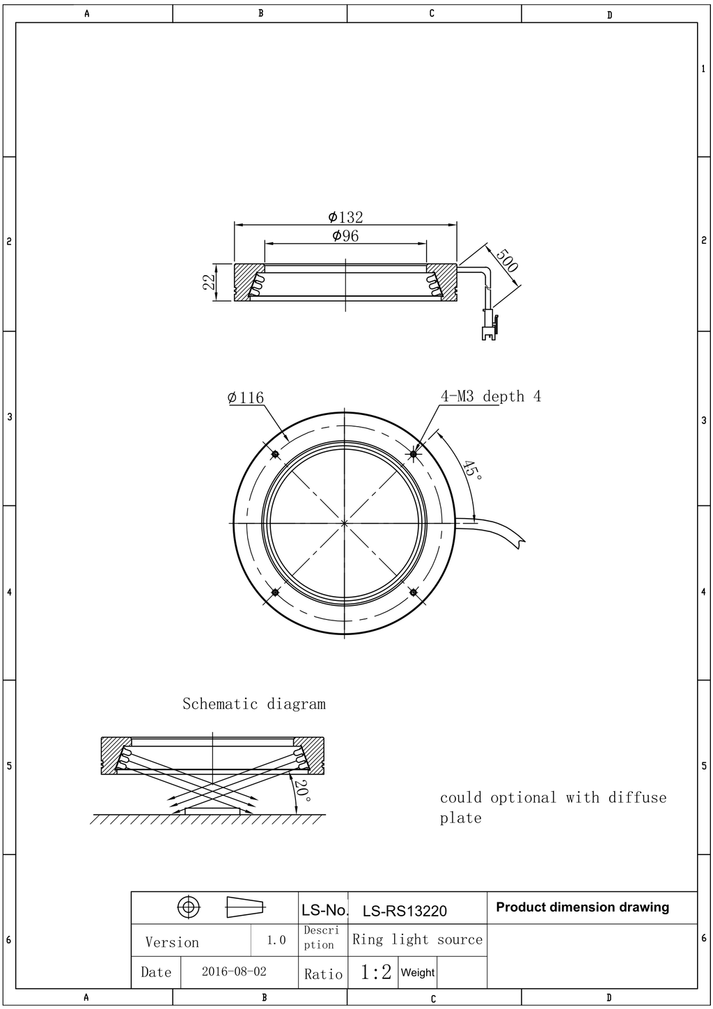 LS-RNG-0887 dimensions (mm)