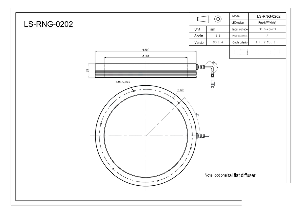 LS-RNG-0202 dimensions (mm)