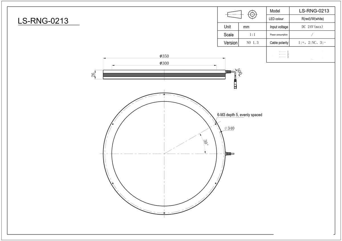 LS-RNG-0213 dimensions (mm)