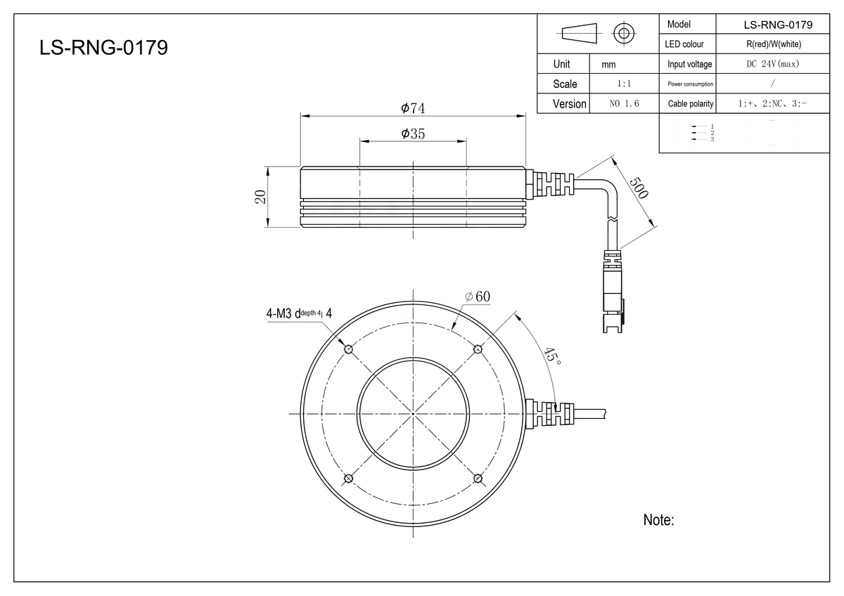 LS-RNG-0179 dimensions (mm)