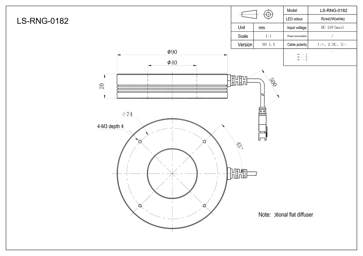 LS-RNG-0182 dimensions (mm)