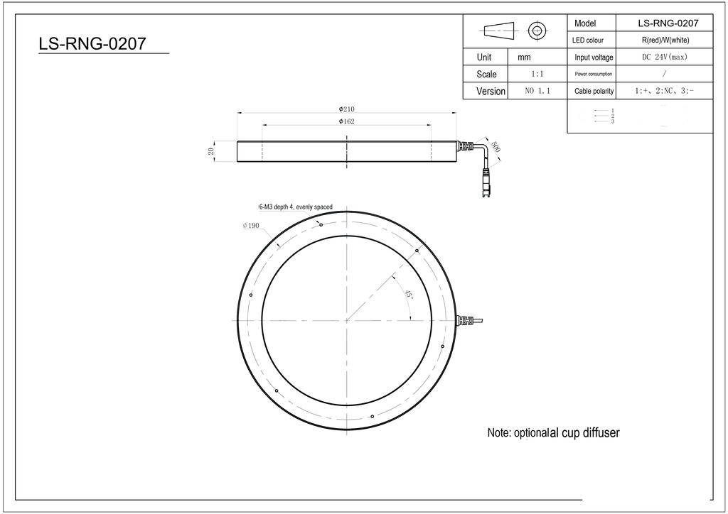 LS-RNG-0207 dimensions (mm)