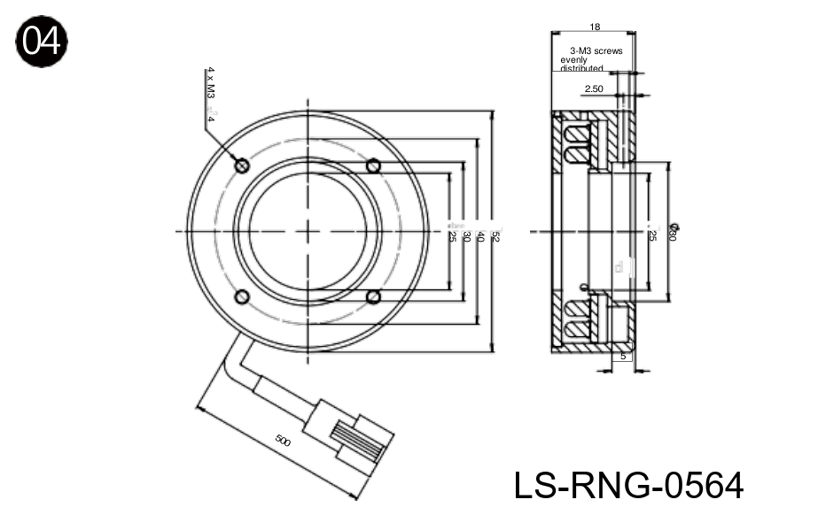 52 mm dia. non-standard ring lights (LS-RNG-0564)