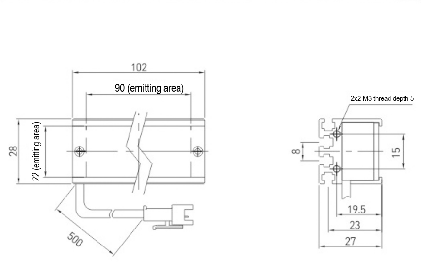 LS-RNG-0581 dimensions (mm)