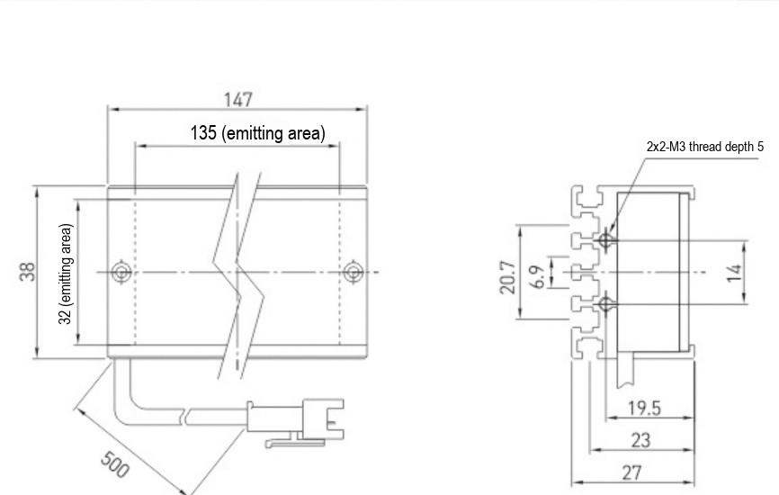 LS-RNG-0578 dimensions (mm)