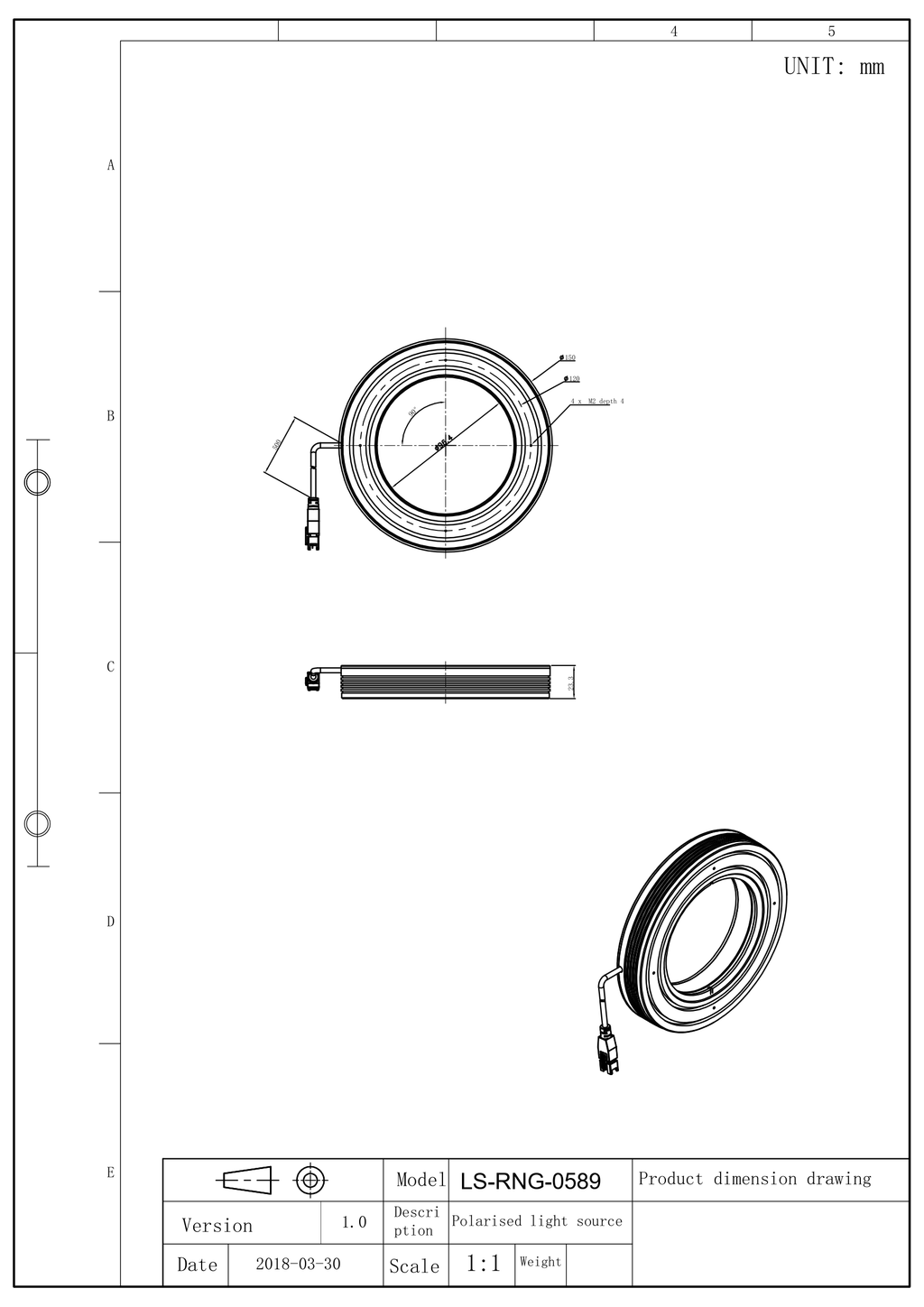 LS-RNG-0589 dimensions (mm)
