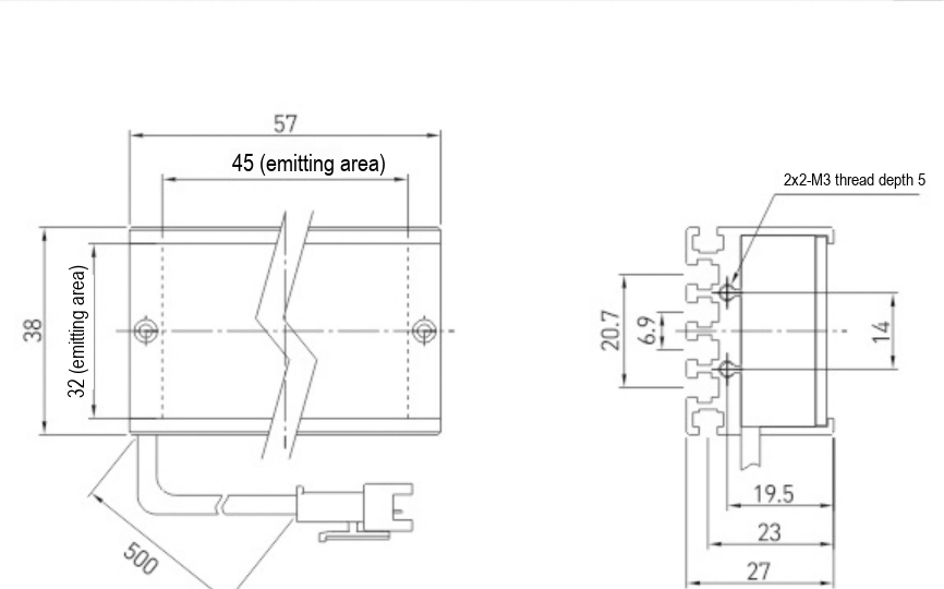 LS-RNG-0577 dimensions (mm)