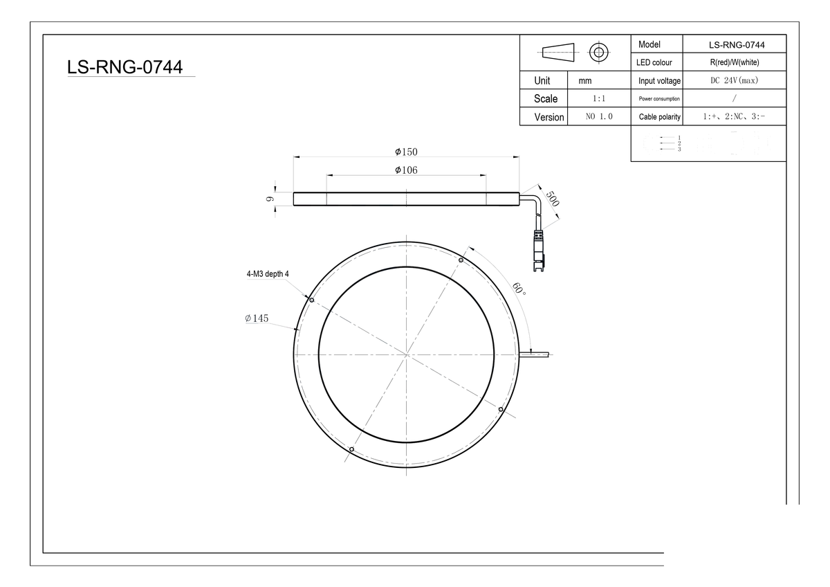 LS-RNG-0744 dimensions (mm)