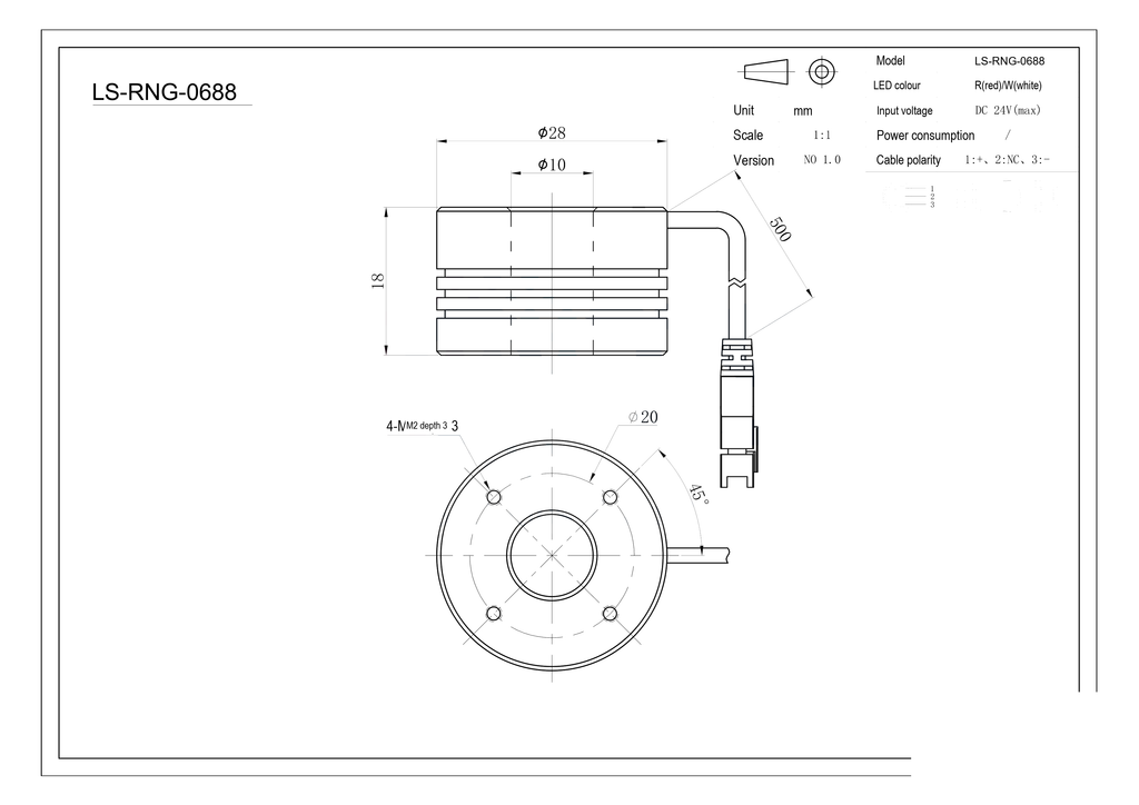 LS-RNG-0688 dimensions (mm)