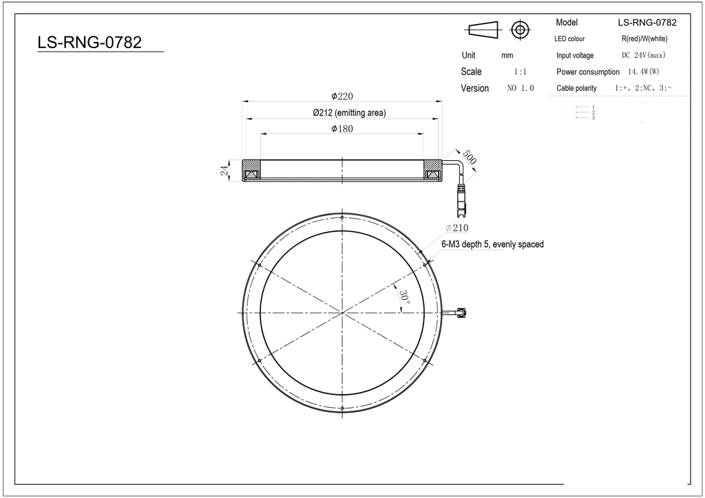 LS-RNG-0782 dimensions (mm)