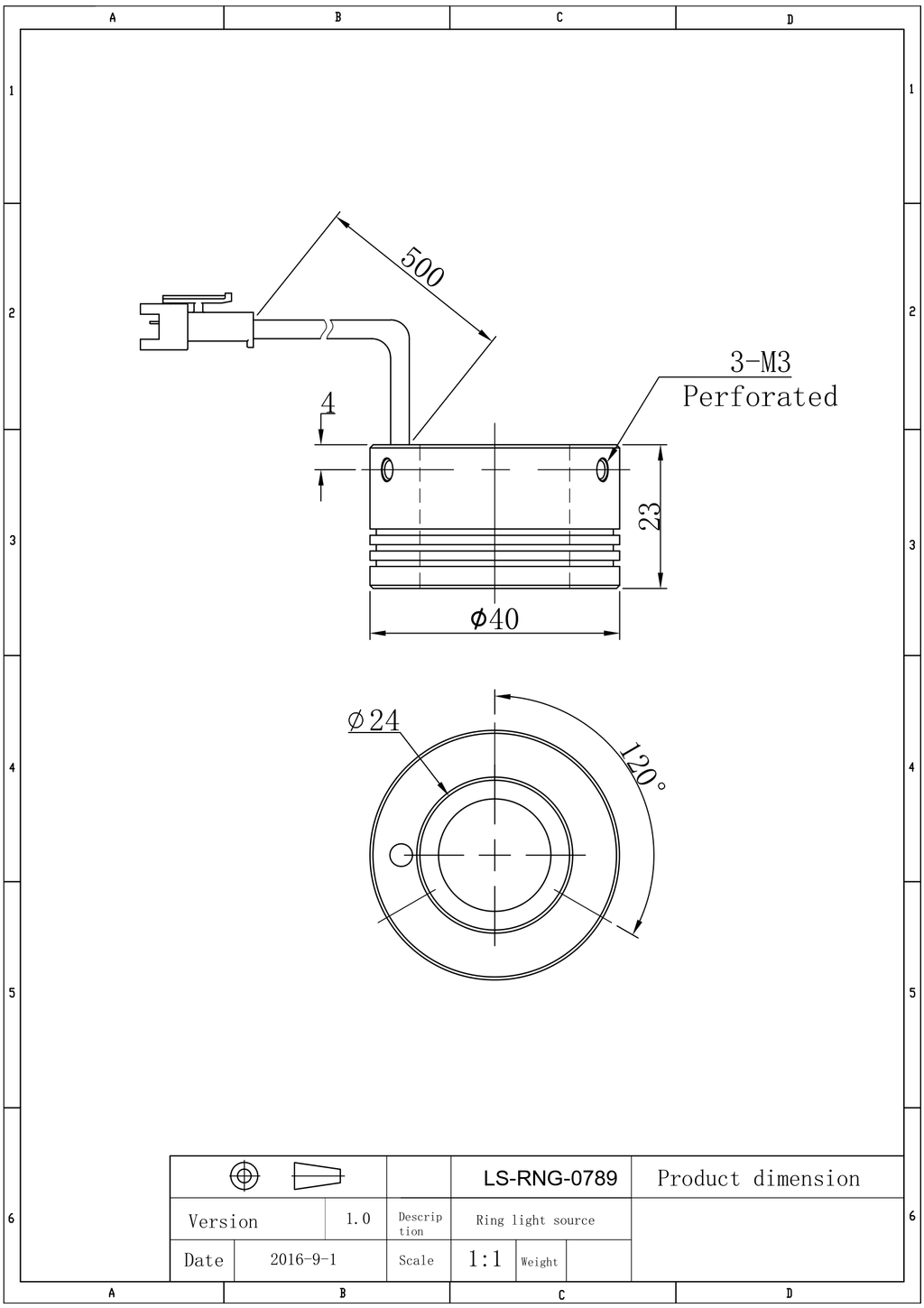 LS-RNG-0789 dimensions (mm)