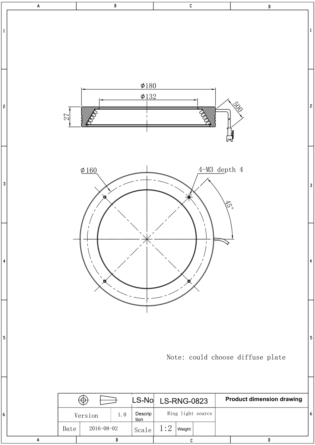 LS-RNG-0823 dimensions (mm)