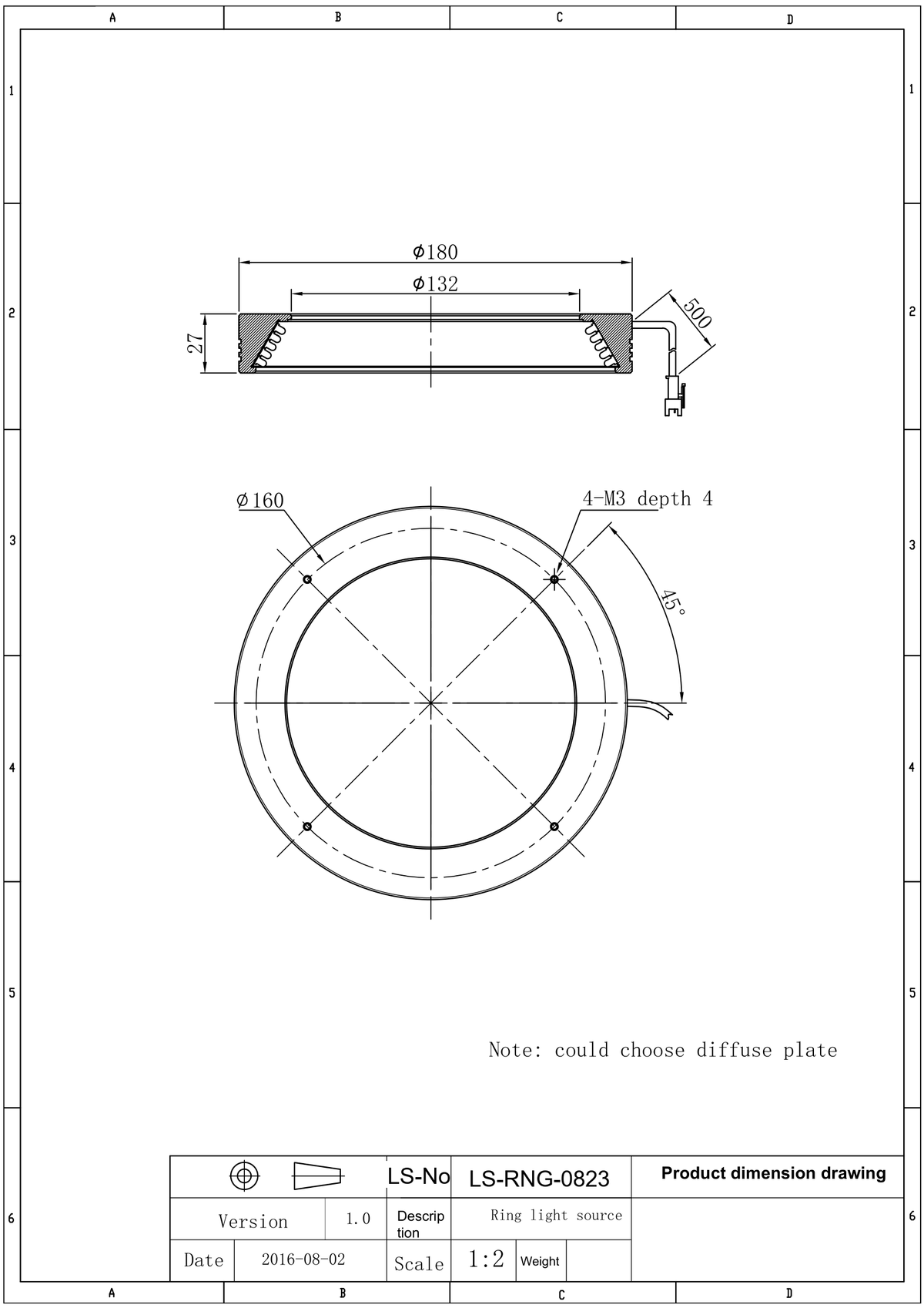 LS-RNG-0823 dimensions (mm)