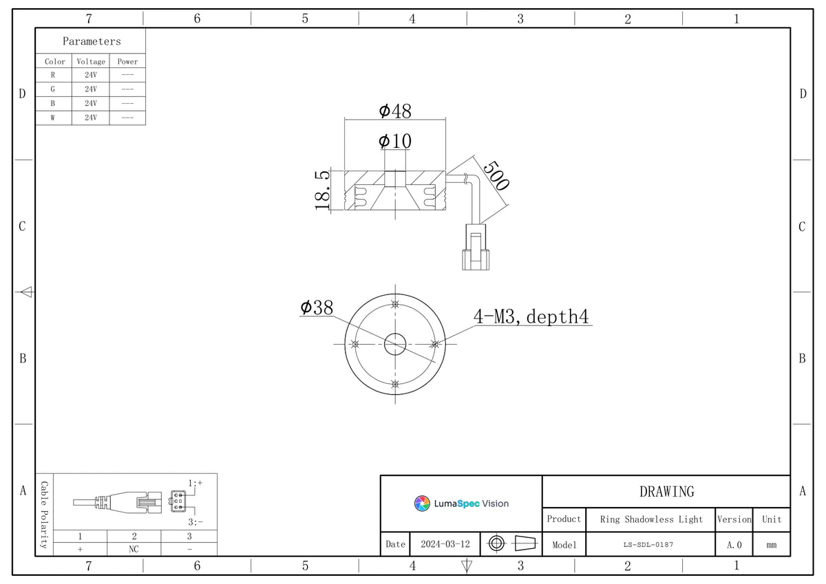 LS-SDL-0187 dimensions (mm)