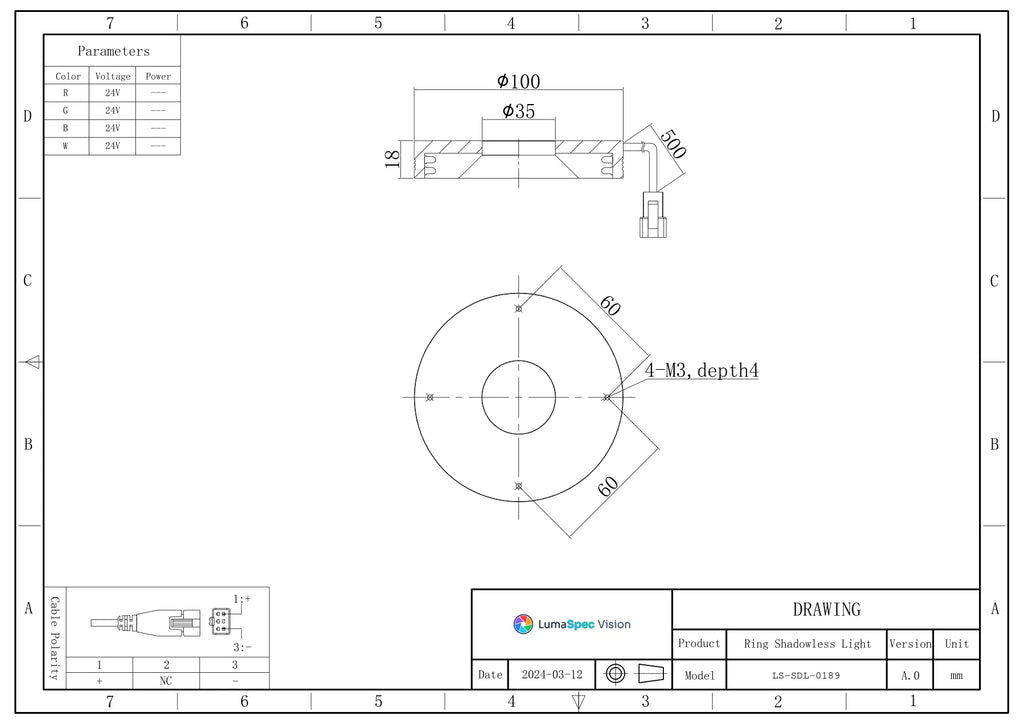 LS-SDL-0189 dimensions (mm)