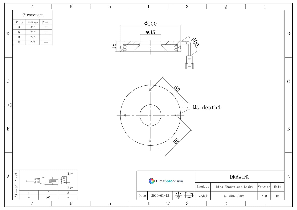 LS-SDL-0189 dimensions (mm)