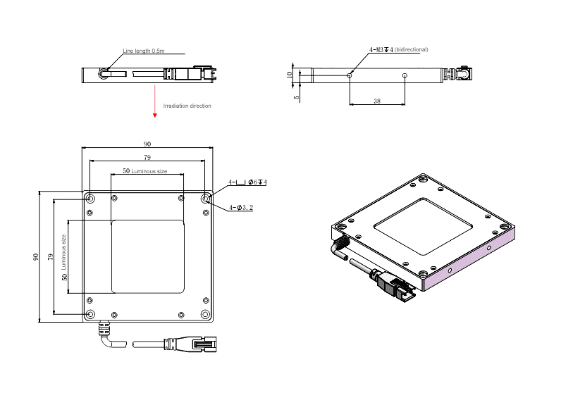 LS-SDL-0048 dimensions (mm)