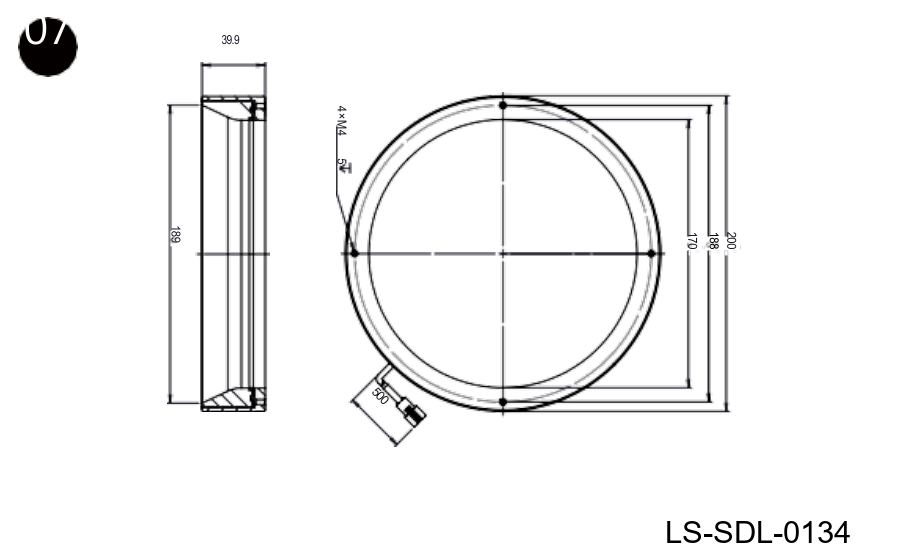 200 mm dia. non-standard shadowless lights (LS-SDL-0134)