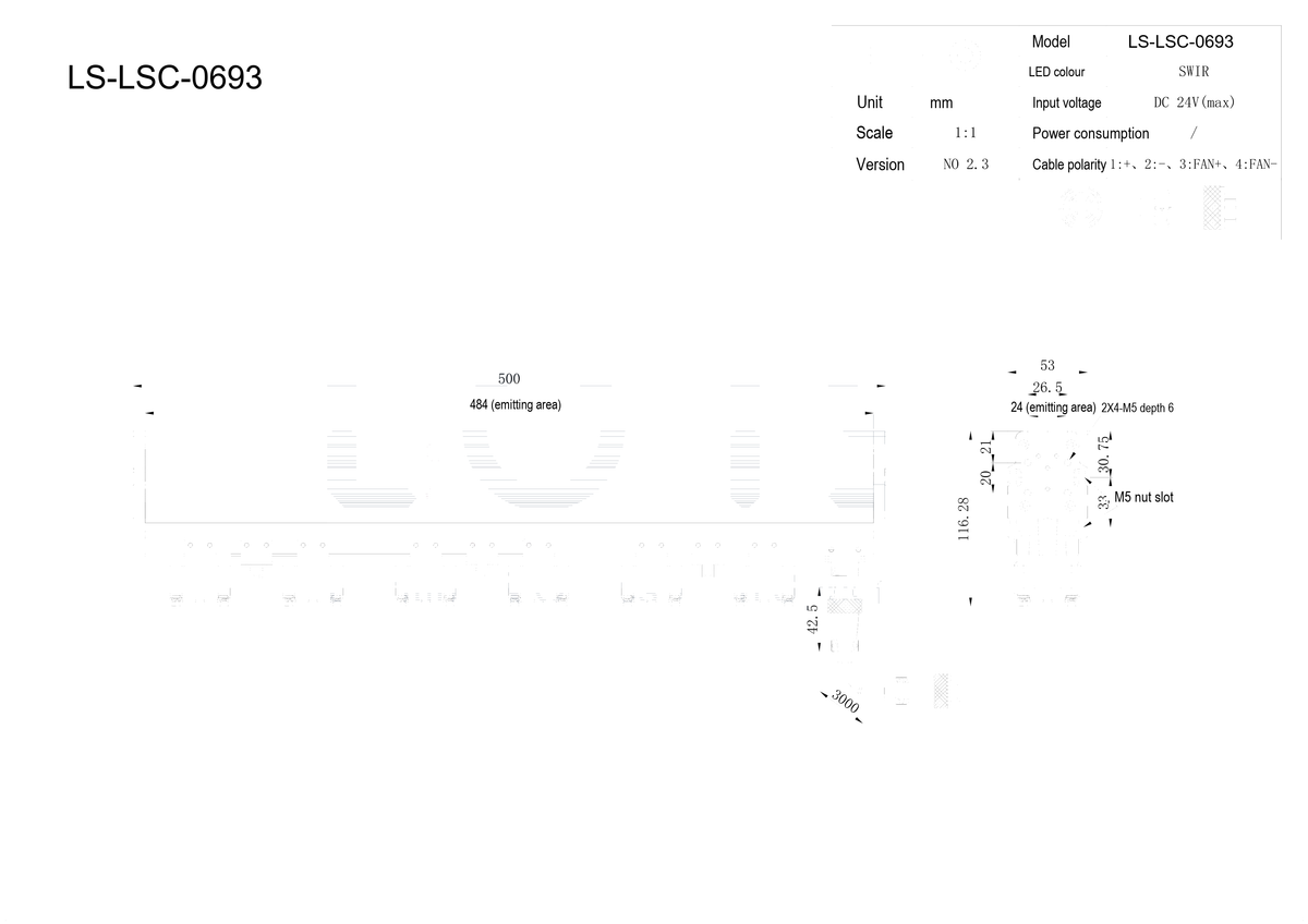 LS-LSC-0693 dimensions (mm)
