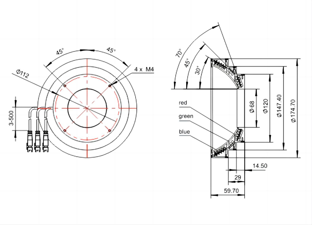 LS-SPC-0021 dimensions (mm)