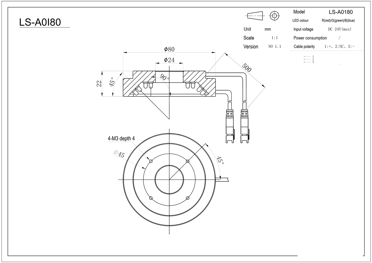 LS-SPC-0031 dimensions (mm)