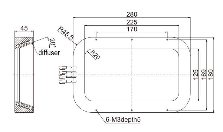 LS-SPC-0076 dimensions (mm)