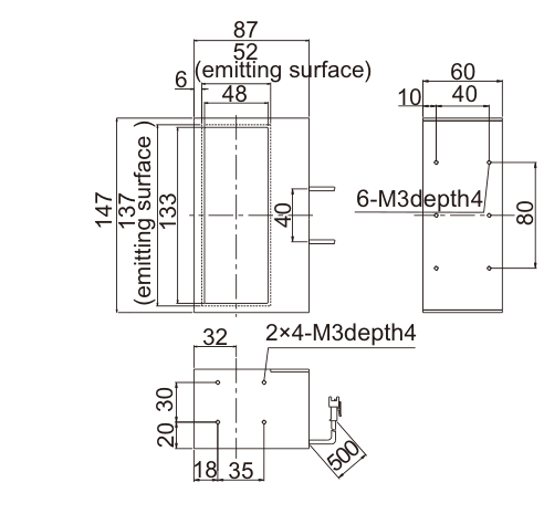 LS-SPC-0050 dimensions (mm)
