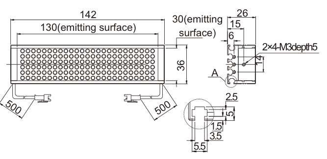 LS-SPC-0039 dimensions (mm)