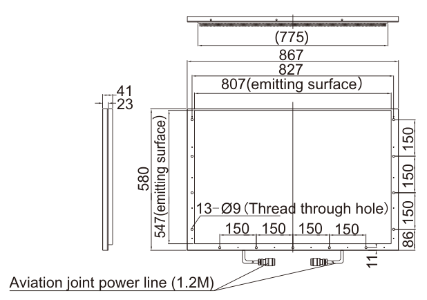 LS-SPC-0061 dimensions (mm)
