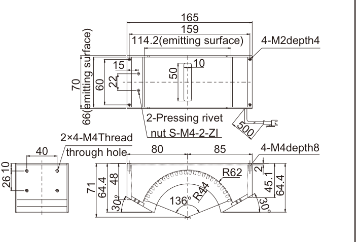 LS-SPC-0046 dimensions (mm)