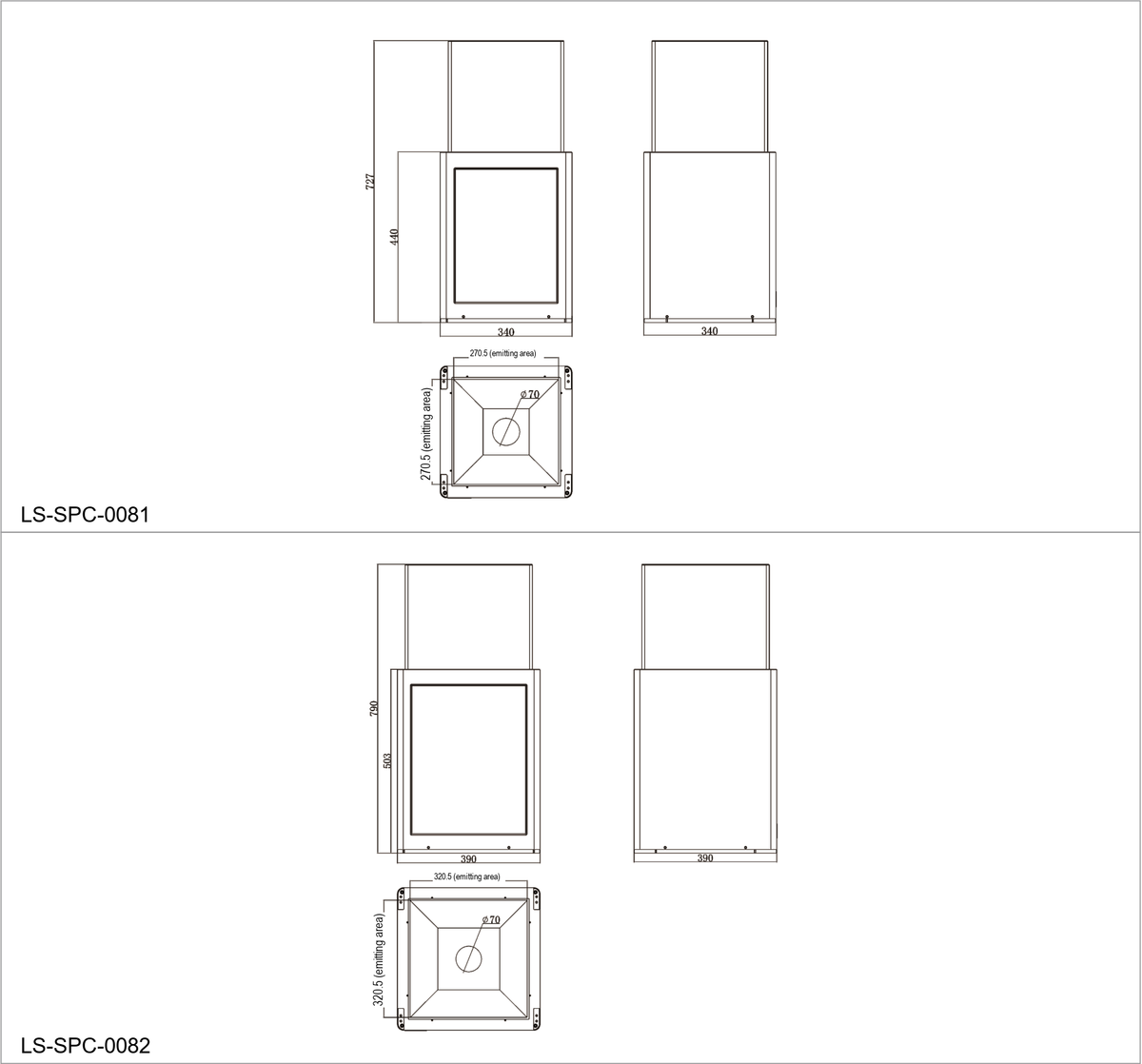 LS-SPC-0081 dimensions (mm)
