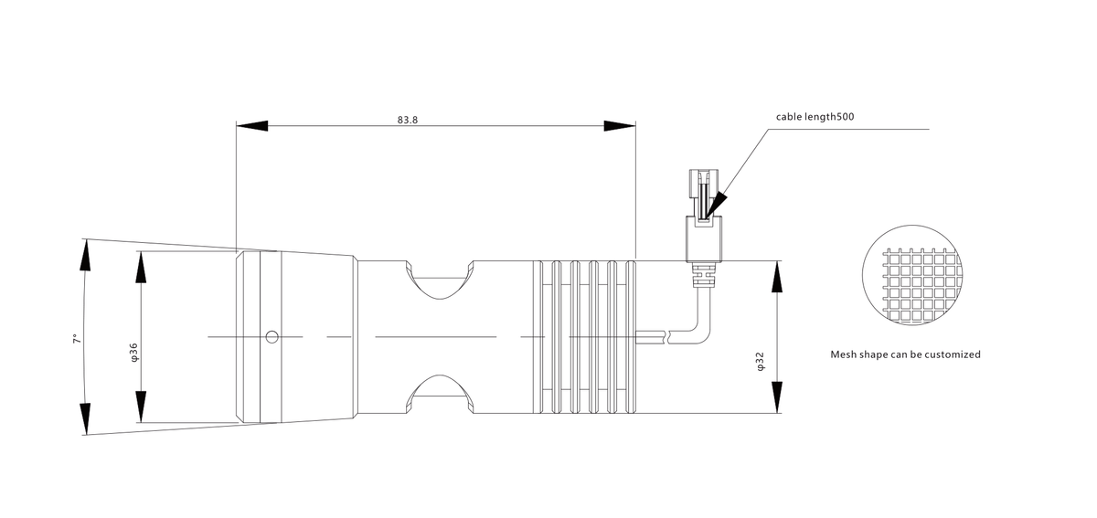 LS-SPC-0105 dimensions (mm)