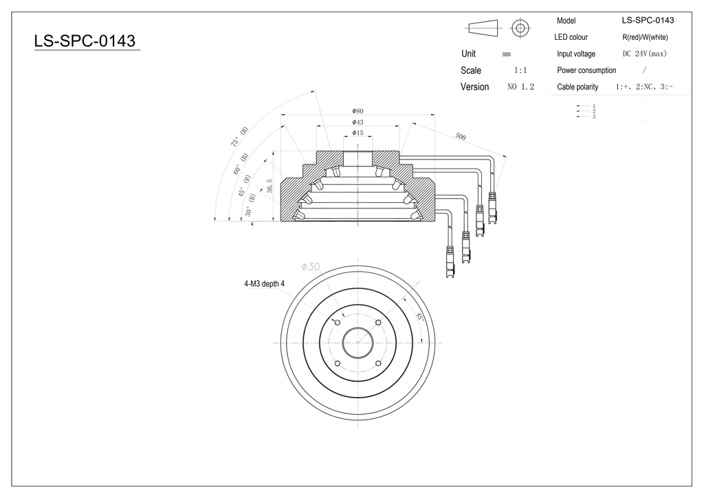 LS-SPC-0143 dimensions (mm)