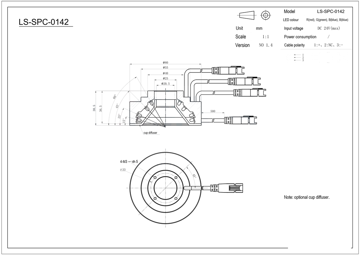 LS-SPC-0142 dimensions (mm)