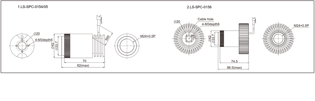 LS-SPC-0154 dimensions (mm)
