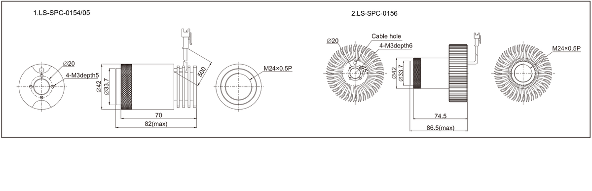 LS-SPC-0154 dimensions (mm)