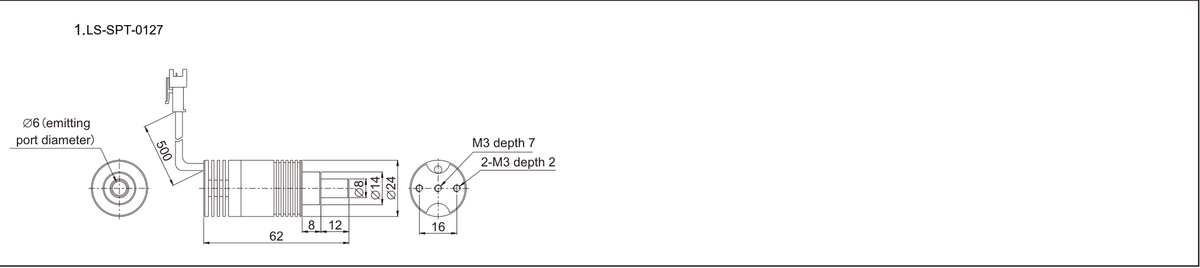 LS-SPT-0127 dimensions (mm)