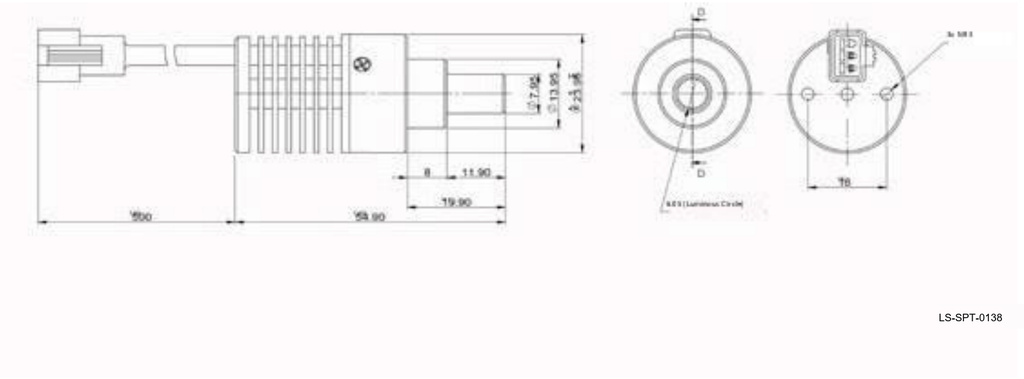 LS-SPT-0138 dimensions (mm)