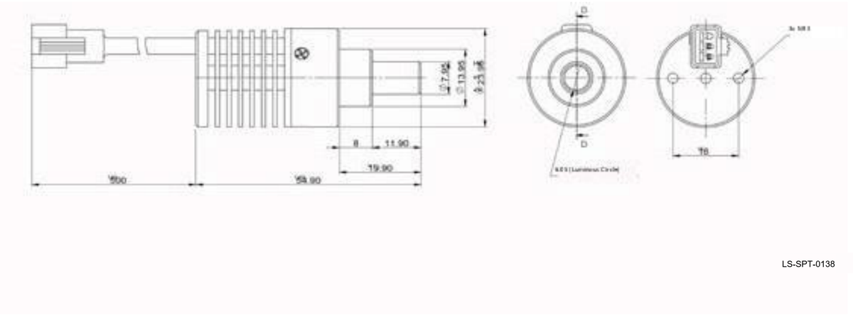 LS-SPT-0138 dimensions (mm)