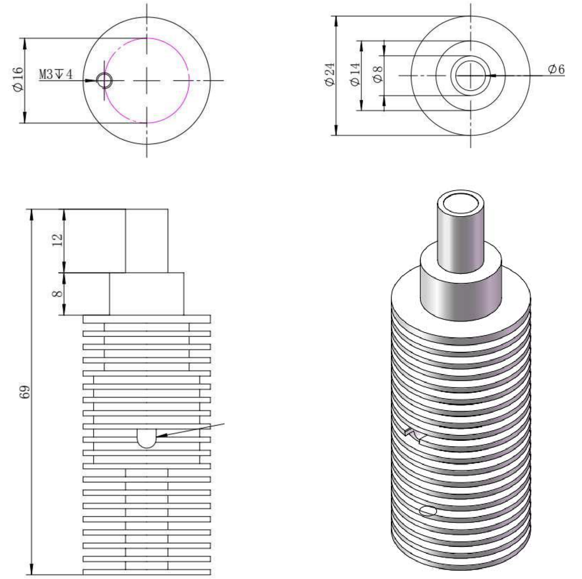 LS-SPT-0182 dimensions (mm)